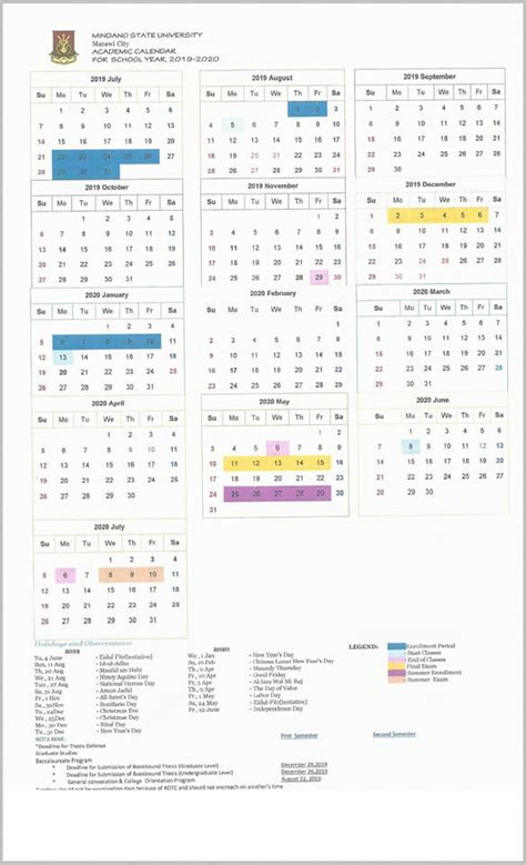 Msu Acedemic Calendar